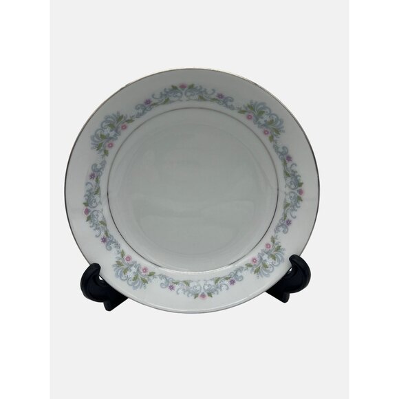 Crown Ming Fine China Windsor 2 Soup Bowls 7.5" Jian Shiang Floral Pattern - Picture 3 of 7